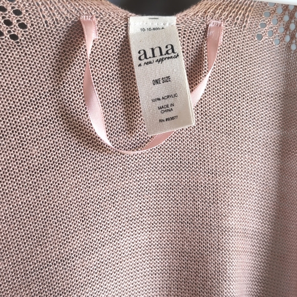 🌸 a.n.a Light Pink Knit Kimono One Size - Picture 2 of 5